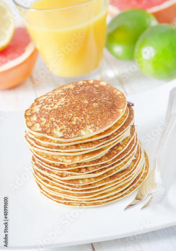 Photo: pancakes with fruit pancakes with fruit