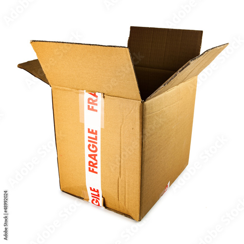 Photo: open cardboard box open cardboard box