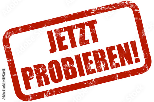 Illustration: Grunge Stempel rot JETZT PROBIEREN! Grunge Stempel rot JETZT PROBIEREN!