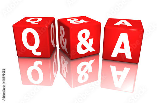 Illustration: würfel cube q&a 3d würfel cube q&a 3d