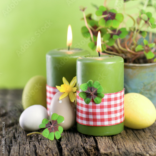Photo: Easter time, candles Easter time, candles