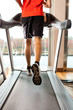Man training on treadmills