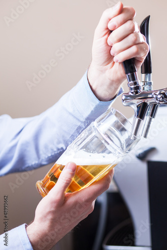 Photo: barman draft beer barman draft beer