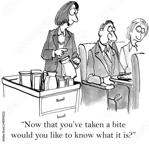 Illustration: Would you like to know what you are eating Would you like to know what you are eating