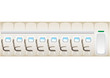 Vector: Illustration of plane - jet interior with seats Illustration of plane - jet interior with seats