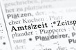 Amtszeit