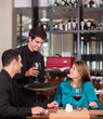 Couple in a romantic dinner