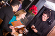 Waiter taking an order
