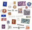 Photo: Briefmarken und Poststempel aus Großbritannien Briefmarken und Poststempel aus Großbritannien
