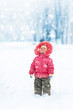 Cute girl winter portrait