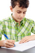 Student doing homework