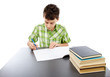 Student doing homework
