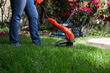 Trimming Lawn
