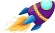 illustration of isolated rocket vector