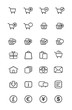 outline icon - ecommerce