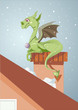 Year of the dragon. 12 Zodiac Animals