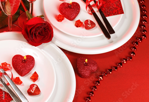 Photo: Festive table setting Festive table setting