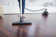 Attractive Female with Vacuum Cleaner