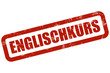 Grunge Stempel rot ENGLISCHKURS