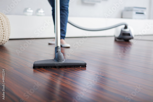 Photo: Attractive Female with Vacuum Cleaner Attractive Female with Vacuum Cleaner