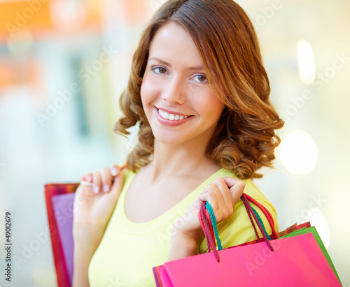 Photo: Young shopaholic Young shopaholic