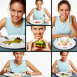Young vegetarian