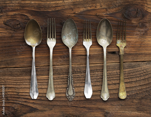 Photo: Old forks and spoons Old forks and spoons
