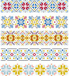 Snowflake knitting borders