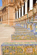 benches of  Plaza de Espana, Sevilla, Spain