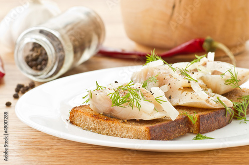 Photo: salted mackerel with grilled toast salted mackerel with grilled toast
