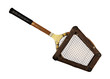 wooden tennis racket in frame