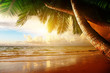 sunrise on Caribbean beach