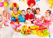 Child birthday party .