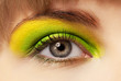 young woman with eye shadow and mascara