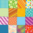 Quilt Patchwork Texture. Seamless Vector Pattern