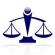 Vector icon - Justice scales