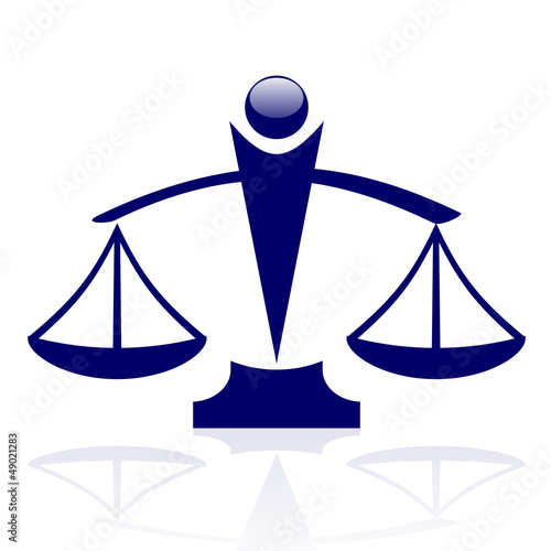 Vector: Vector icon - Justice scales Vector icon - Justice scales