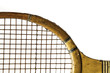 old wooden racquet