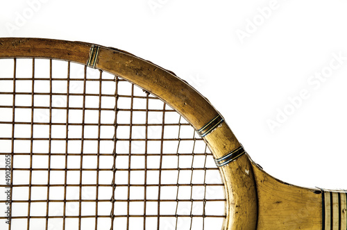 Photo: old wooden racquet old wooden racquet