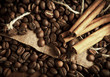 coffee beans and cinnamon