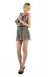 Foto: attractive woman with purse attractive woman with purse
