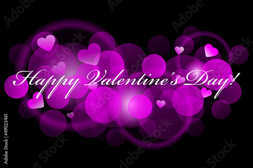 Vector: Happy Valentine's Day - pink background Happy Valentine's Day - pink background