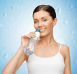 woman with bottle of water