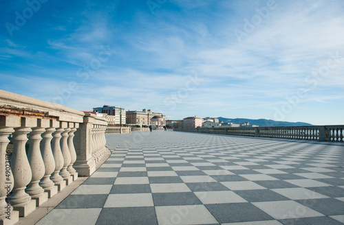 Photo: Mascagni terrace in front of the sea, Livorno. Tuscany, Italy. Mascagni terrace in front of the sea, Livorno. Tuscany, Italy.