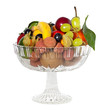 Glasschale mit Früchten - Glass bowl with fruits