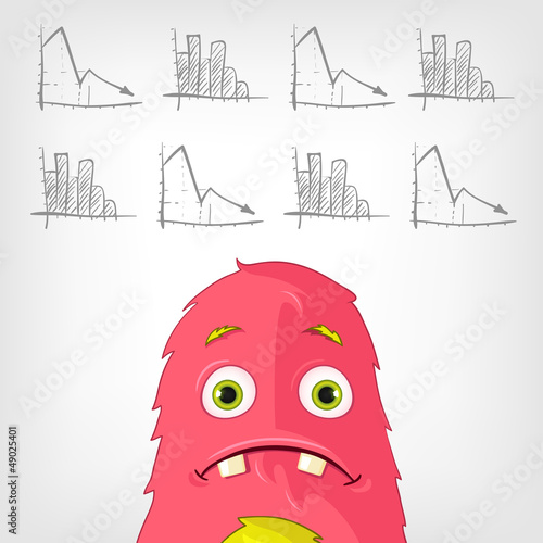 Vector: Funny Monster. Funny Monster.