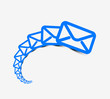 vector email icon web design element.