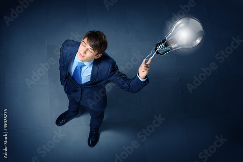 Photo: Image of businessman top view Image of businessman top view