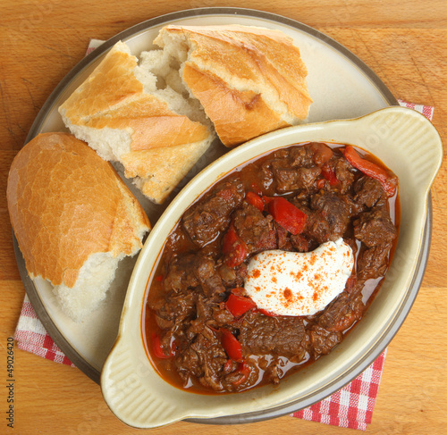 Photo: Beef Stew with Crusty Bread Beef Stew with Crusty Bread
