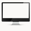 Computer monitor isolated on white